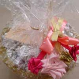 Gift basket of handmade assorted chocolates