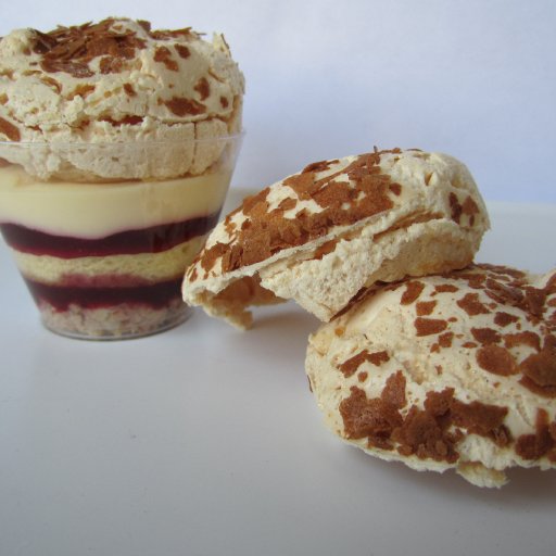 raspberry and coconut bavorise