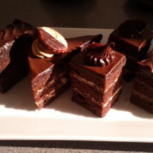 assorted chocolate pastries