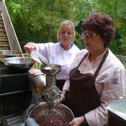 grinding whole beans bean to bar class