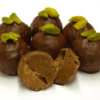 "Hemispheres" truffle