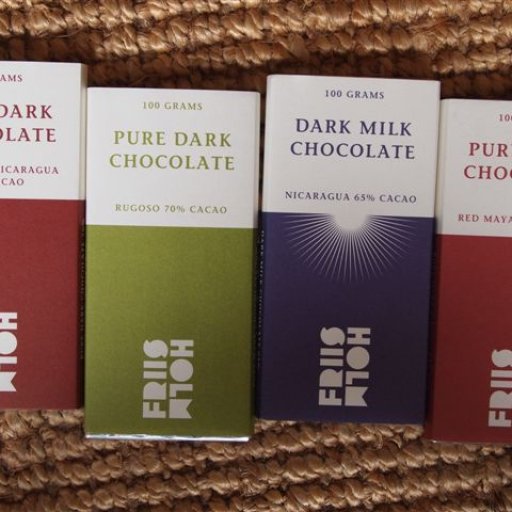 Friis Holm: Honduras Nicaragua; Rugoso; Dark Milk Nicaragua; Red Mayan