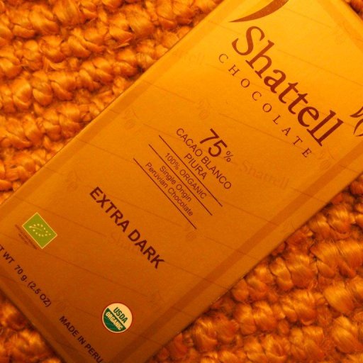 Shattell Chocolate 75% Cacao Blanco Piura