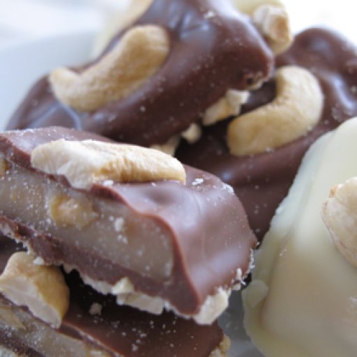 Cashew-studded toffee