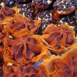 Wedding Desserts: Chocolate Tarts and Cannolis