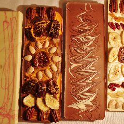 Handcrafted chocolate bars