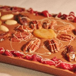 Handcrafted chocolate slab