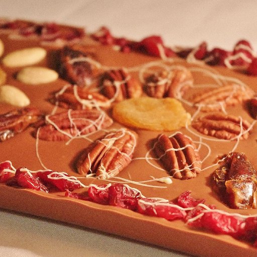 Handcrafted chocolate slab