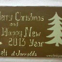 Christmas chocolate slab
