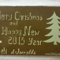 Christmas chocolate slab