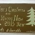 Christmas chocolate slab