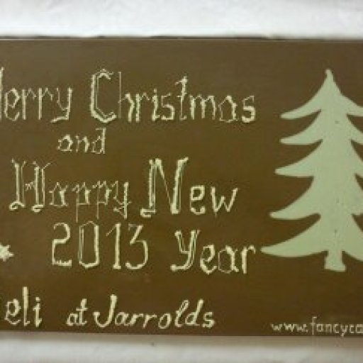 Christmas chocolate slab