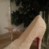 3D White Chocolate Crystal Pump