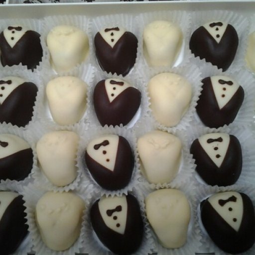 Bride and Groom Chocolate Truffles