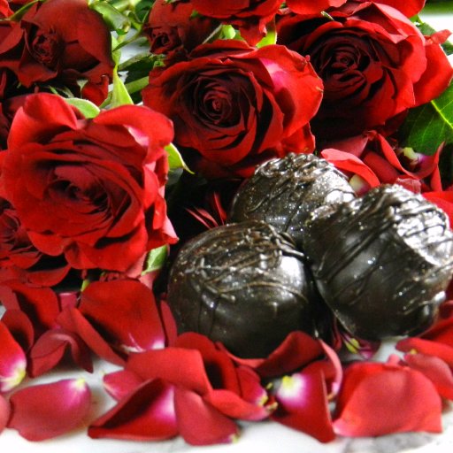 Rose Petal Chocolate Truffles