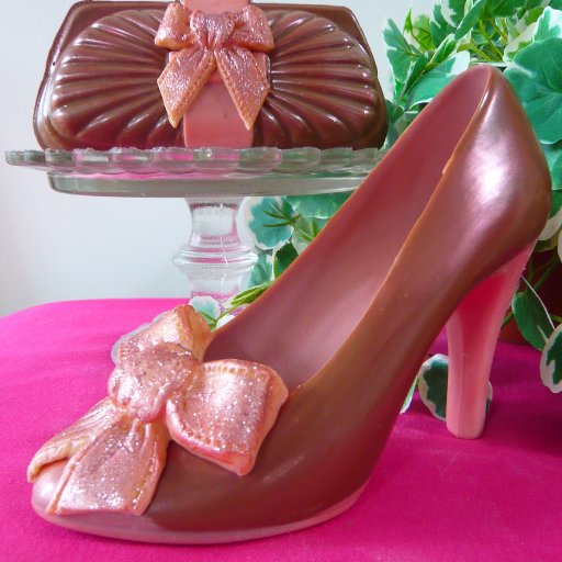 Chocolate Stiletto Shoe and Handbag / Purse