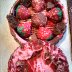 Valentine Chocolate box with Strawberry cheesecake filled painted berries