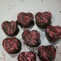 Scratch Made brownies dipped in chocolate