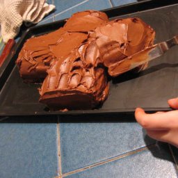 Frosting the Buche de Noel II