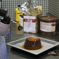 LM25 Spraying Chocolate on Cake