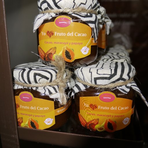 Marmalade made with cacao pulp