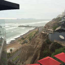 View of the beach from Larco Mar
